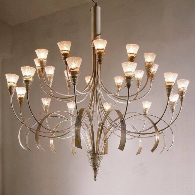 Люстра Masca Siberia 1818/24 Bianco oro / Glass 498 Люстра Masca Siberia 1818/24 Bianco oro / Glass 498