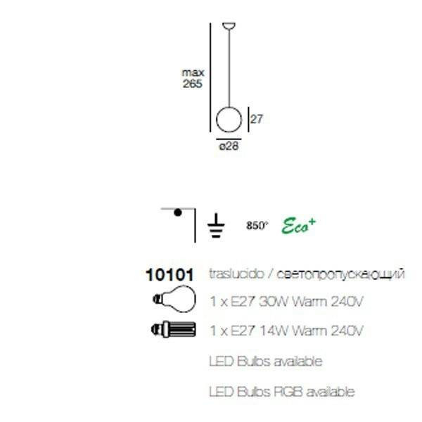 Подвесной светильник Linea Light Oh! 10101 Подвесной светильник Linea Light Oh! 10101