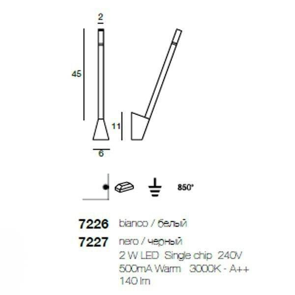 Настенный светильник Linea Light Snake 7226 Настенный светильник Linea Light Snake 7226