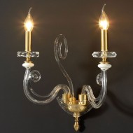 Бра Euroluce Cloe A2 Gold Clear Бра Euroluce Cloe A2 Gold Clear