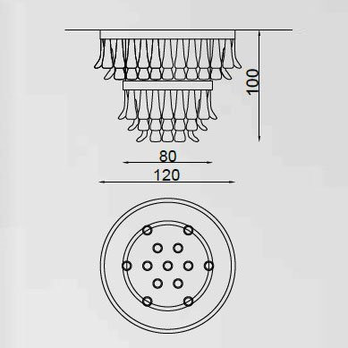 Потолочный светильник IlParalume MARINA 7717 2015/NL Потолочный светильник IlParalume MARINA 7717 2015/NL