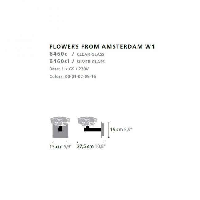 Бра Ilfari Flowers from Amsterdam W1 10811 02 Бра Ilfari Flowers from Amsterdam W1 10811 02