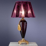 Настольная лампа Euroluce Barocco LG1 gold Amethyst Настольная лампа Euroluce Barocco LG1 gold Amethyst
