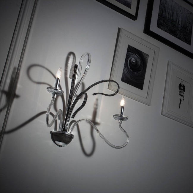 Бра Masca Deco 1878/A2 Piombo argento