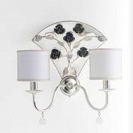 Бра MM Lampadari Paris 6988/A2-11 V2544 Paralume Bianco Бра MM Lampadari Paris 6988/A2-11 V2544 Paralume Bianco