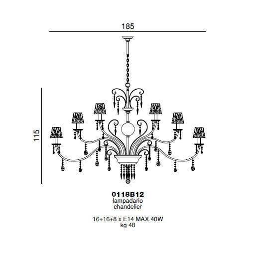 Люстра Beby Ultraviolet 0118B12 Chrome 184 SW Blu Violet Люстра Beby Ultraviolet 0118B12 Chrome 184 SW Blu Violet