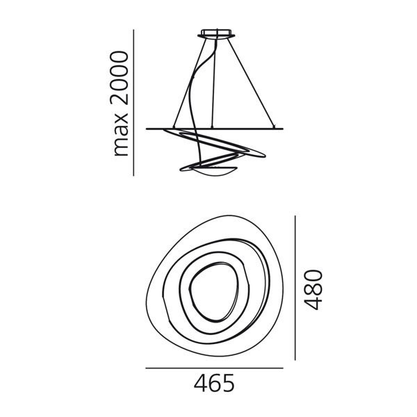 Подвесной светильник Artemide Pirce 1249W10A Подвесной светильник Artemide Pirce 1249W10A