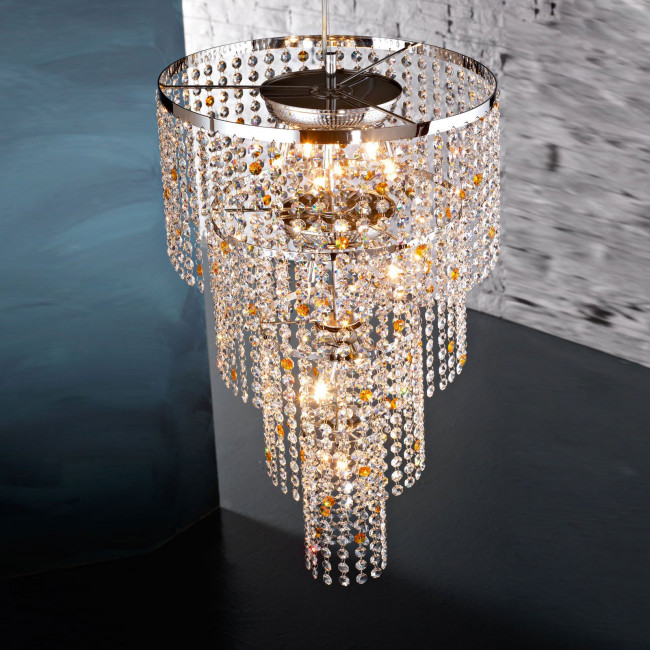 Подвесной светильник Euroluce Stars S11 silver C COLLECTION amber Подвесной светильник Euroluce Stars S11 silver C COLLECTION amber