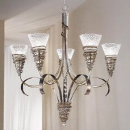 Люстра Masca Siberia 1818/5 Argento acido / Glass 414 Люстра Masca Siberia 1818/5 Argento acido / Glass 414