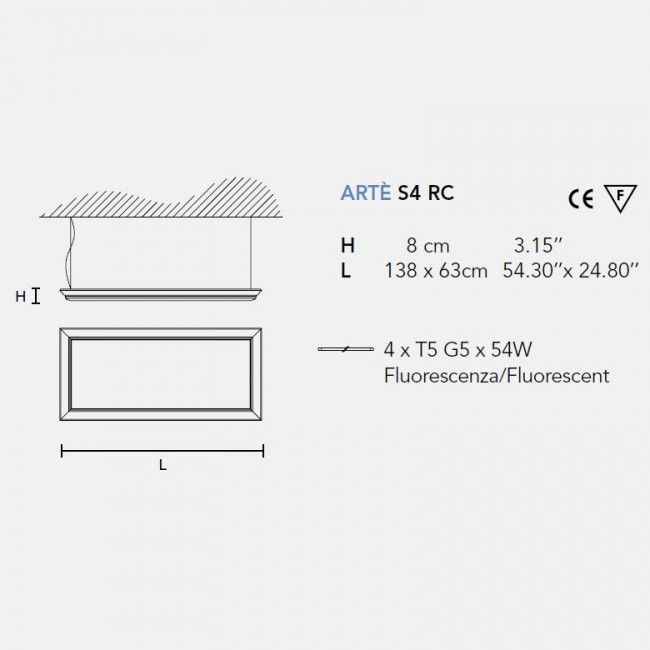 Подвесной светильник Masiero Arte LED S4 RC V95