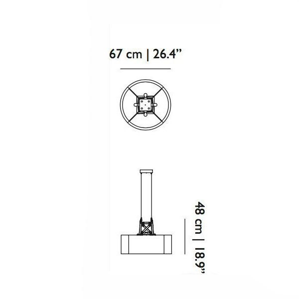 Подвесной светильник MOOOI Construction lamp Suspended M MOLCOLS-M-WW Подвесной светильник MOOOI Construction lamp Suspended M MOLCOLS-M-WW