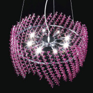 Подвесной светильник Renzo Del Ventisette L 14218/8 SW COL Bordo DEC. CROMO Подвесной светильник Renzo Del Ventisette L 14218/8 SW COL Bordo DEC. CROMO