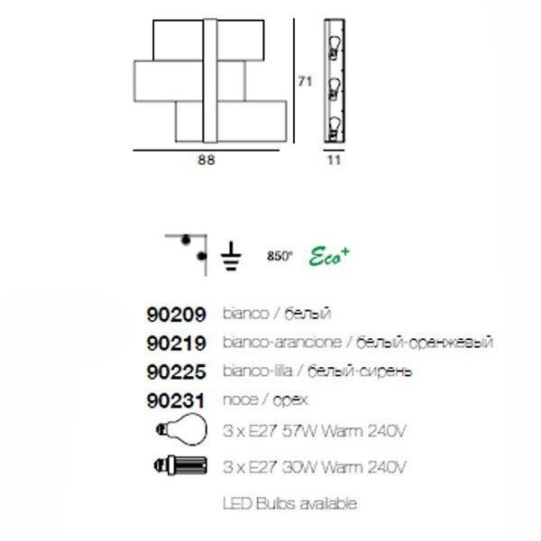 Настенно-потолочный светильник Linea Light Triad 90209 Настенно-потолочный светильник Linea Light Triad 90209