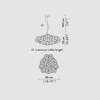 Подвесной светильник Slamp Drusa SUSPENSION WHITE DRU78SOS0000W_000 Подвесной светильник Slamp Drusa SUSPENSION WHITE DRU78SOS0000W_000
