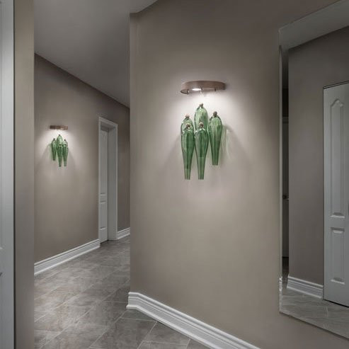 Настенный светильник Euroluce Abstract AP1/5 Gray Viridian Настенный светильник Euroluce Abstract AP1/5 Gray Viridian