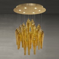 Потолочный светильник Euroluce Abstract 60 gold Amber Потолочный светильник Euroluce Abstract 60 gold Amber