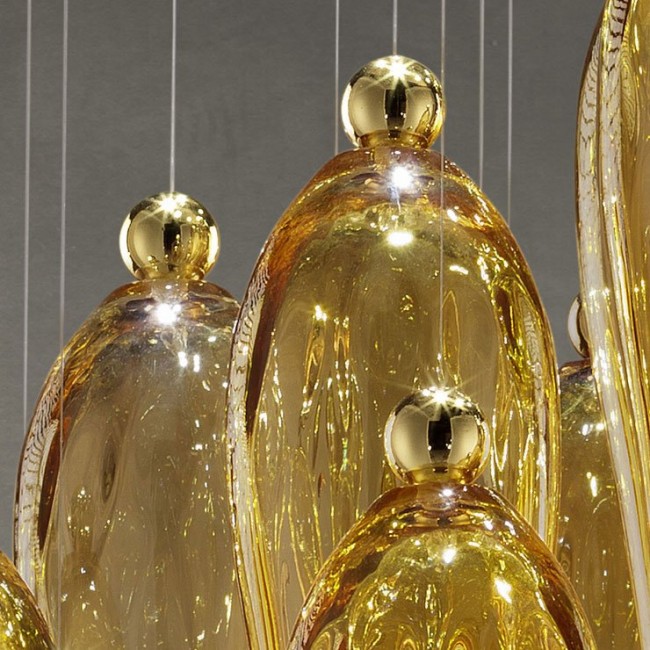 Потолочный светильник Euroluce Abstract 60 gold Amber Потолочный светильник Euroluce Abstract 60 gold Amber
