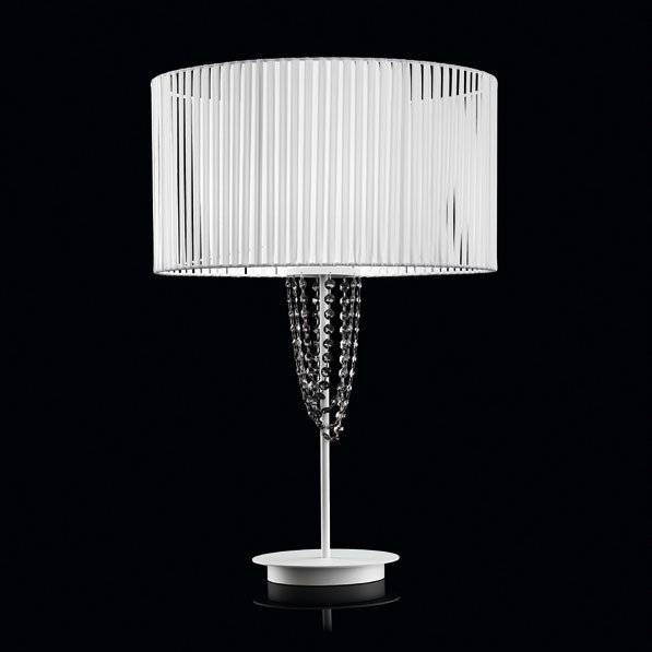 Настольная лампа Beby Group Miss Bjioux 0117L01 White Leather 01 White Trasparent Cut Crystal Настольная лампа Beby Group Miss Bjioux 0117L01 White Leather 01 White Trasparent Cut Crystal
