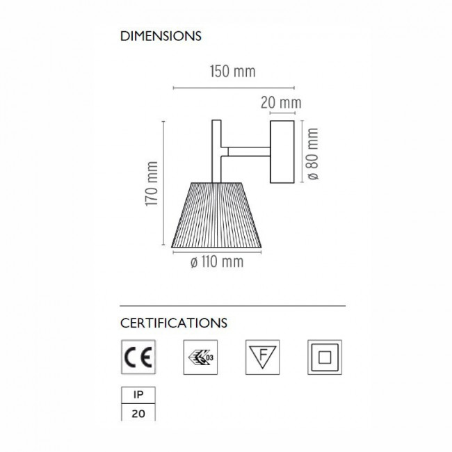 Бра Flos Romeo Babe W F6260000A Бра Flos Romeo Babe W F6260000A