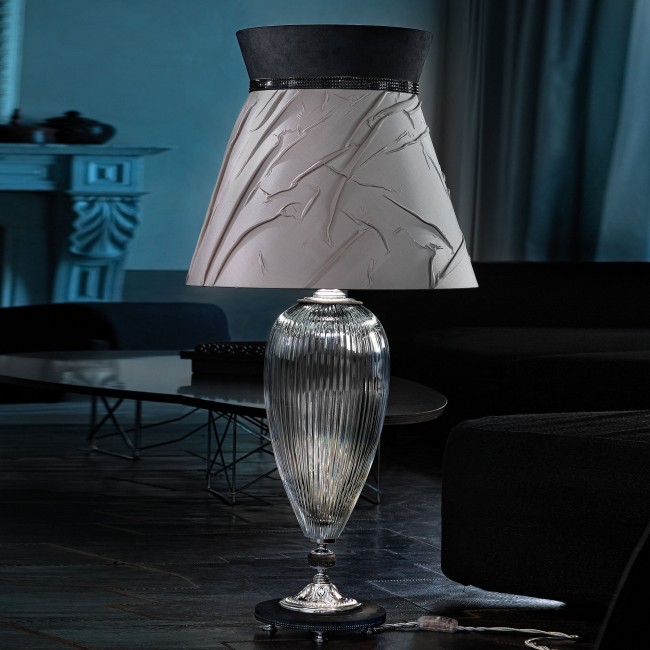 Настольная лампа Euroluce Supreme LG1 silver Clear Настольная лампа Euroluce Supreme LG1 silver Clear