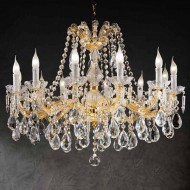 Люстра Beby Group Novecento 700/12 Light gold CUT CRYSTAL