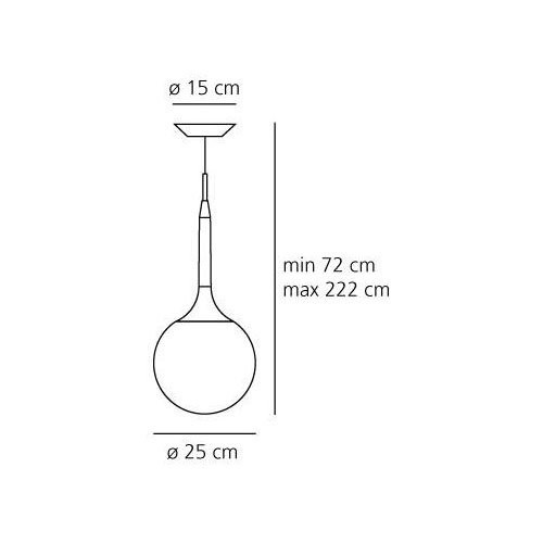Подвесной светильник Artemide Castore sospensione 25 1053010A Подвесной светильник Artemide Castore sospensione 25 1053010A
