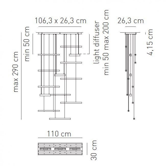 Подвесной светильник Axo Light Explo SP EXPL 10 RS SPEXPL10RSXXR7S Подвесной светильник Axo Light Explo SP EXPL 10 RS SPEXPL10RSXXR7S