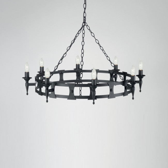 Люстра Elstead Lighting Saxon SAX8 BLK Люстра Elstead Lighting Saxon SAX8 BLK