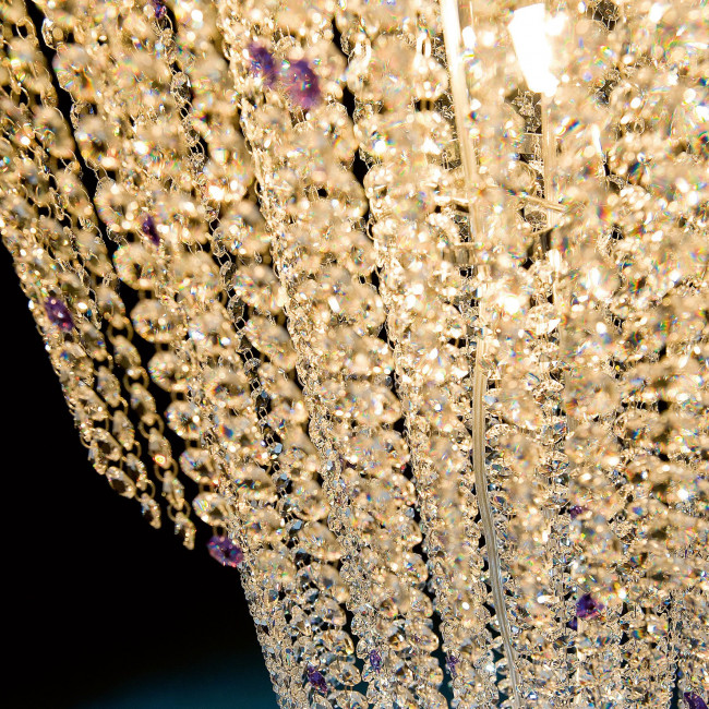 Подвесной светильник Euroluce Stars S14 silver C COLLECTION violet Подвесной светильник Euroluce Stars S14 silver C COLLECTION violet