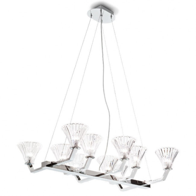 Люстра Renzo Del Ventisette Ohlala L14532/10 DEC. CROMO CRISTALLO TRASPARENTE Люстра Renzo Del Ventisette Ohlala L14532/10 DEC. CROMO CRISTALLO TRASPARENTE