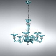 Люстра Vetri Lamp 1154/6 Light Blue(Azurro)/Cristallo Люстра Vetri Lamp 1154/6 Light Blue(Azurro)/Cristallo