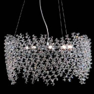 Подвесной светильник Renzo Del Ventisette L 14218/8 SW Trasparente DEC. CROMO Подвесной светильник Renzo Del Ventisette L 14218/8 SW Trasparente DEC. CROMO