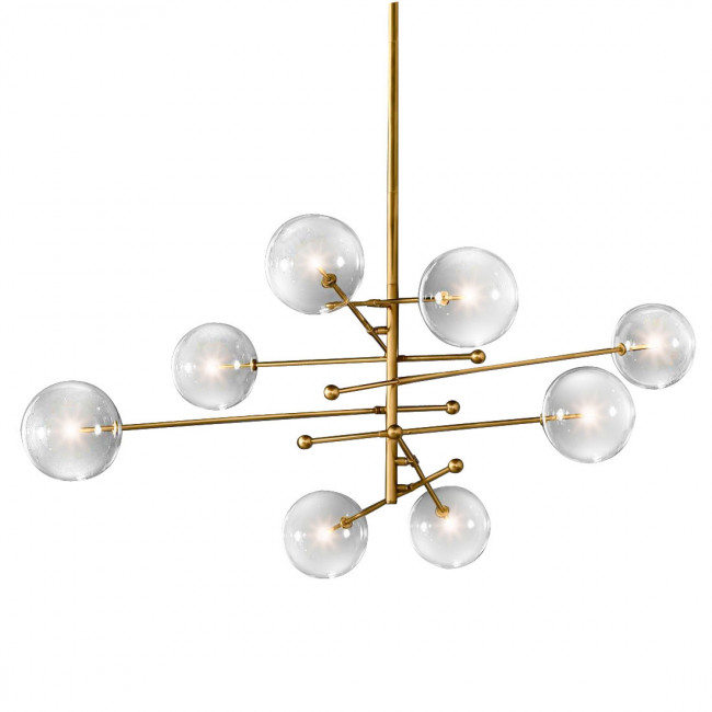 Люстра DeLight Collection Globe Mobile KG0835P-8 brass Люстра DeLight Collection Globe Mobile KG0835P-8 brass