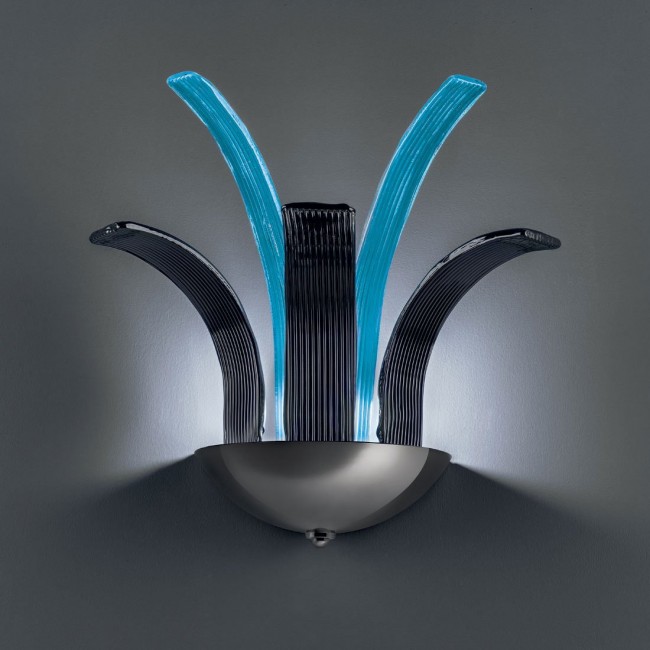 Настенный светильник Euroluce Argo A2 nickel Aquamarine Настенный светильник Euroluce Argo A2 nickel Aquamarine