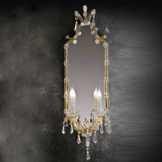 Бра Beby Group Novecento 430/2S Light gold CUT CRYSTAL Бра Beby Group Novecento 430/2S Light gold CUT CRYSTAL