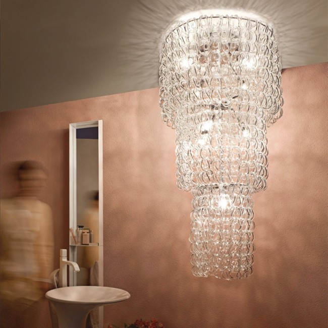 Потолочный светильник Vistosi Giogali PL CA3 E27 CR/TR CR Потолочный светильник Vistosi Giogali PL CA3 E27 CR/TR CR